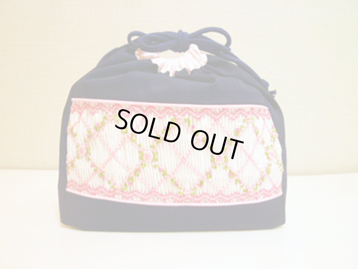 画像3: スモッキング ランチ巾着袋 709W-PK (3)