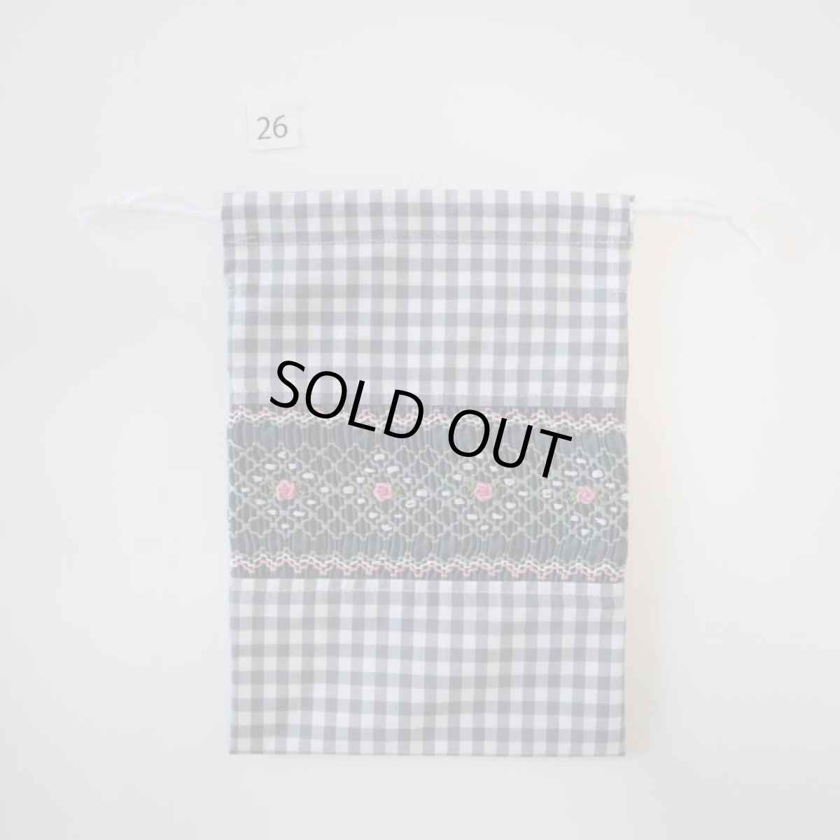 画像2: スモッキング刺繍のミニ巾着 Sサイズ-26 (2)