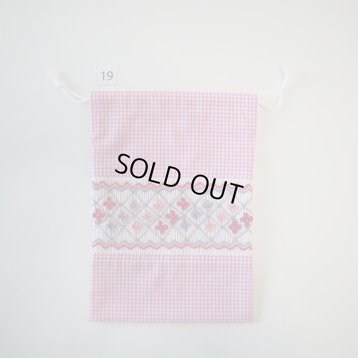 画像2: スモッキング刺繍のミニ巾着 Sサイズ-19 (2)
