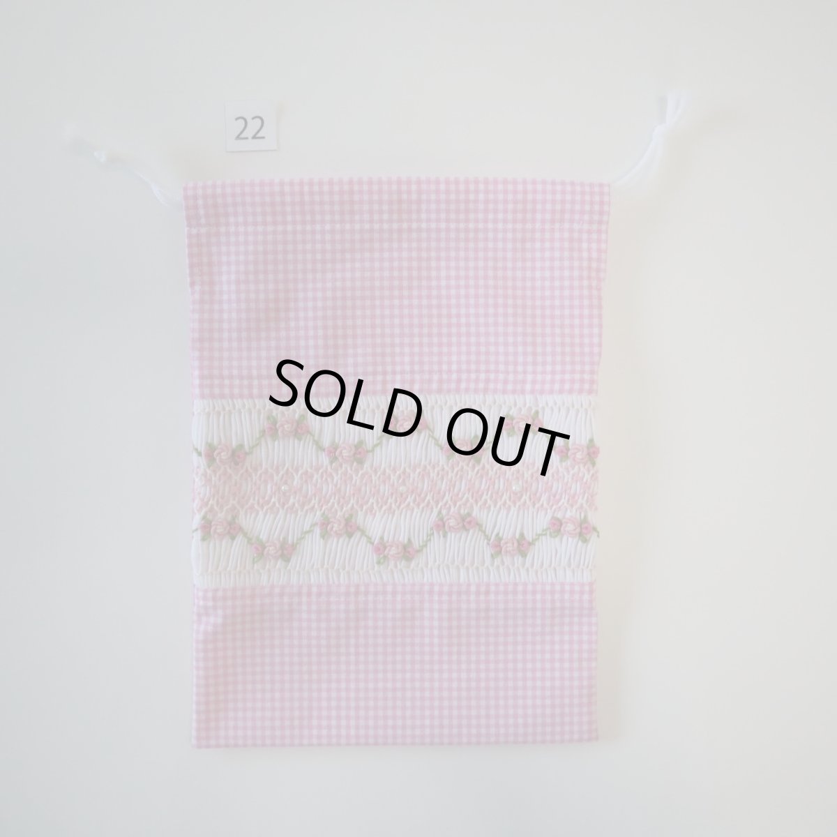 画像2: スモッキング刺繍のミニ巾着 Sサイズ-22 (2)