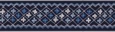 画像2: 完成スモッキング刺繍帯・紺 (2)