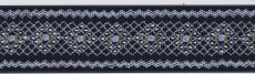 画像2: 完成スモッキング刺繍帯・紺 (2)