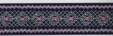 画像2: 完成スモッキング刺繍帯・紺 (2)