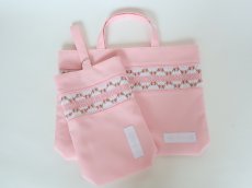 画像4: 完成スモッキング刺繍帯・白 (4)
