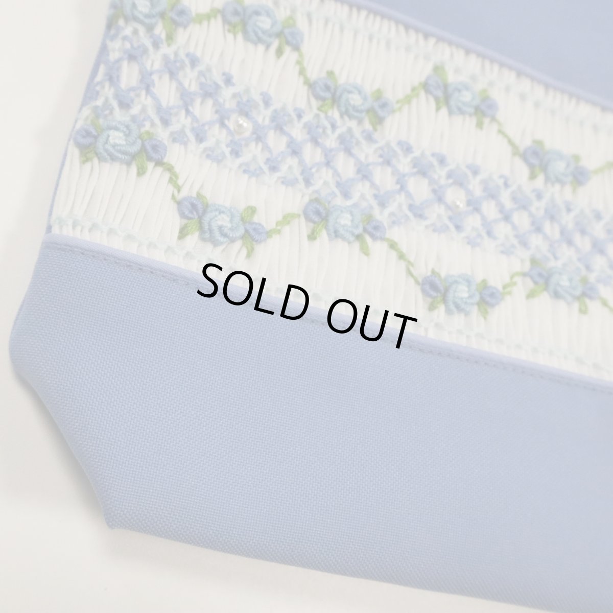 画像2: 展示見本87　V5撥水-シューズバッグ（1本持ち手）サックス (2)