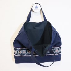 画像2: 展示見本61 V5撥水レッスンバッグ３型　紺 (2)