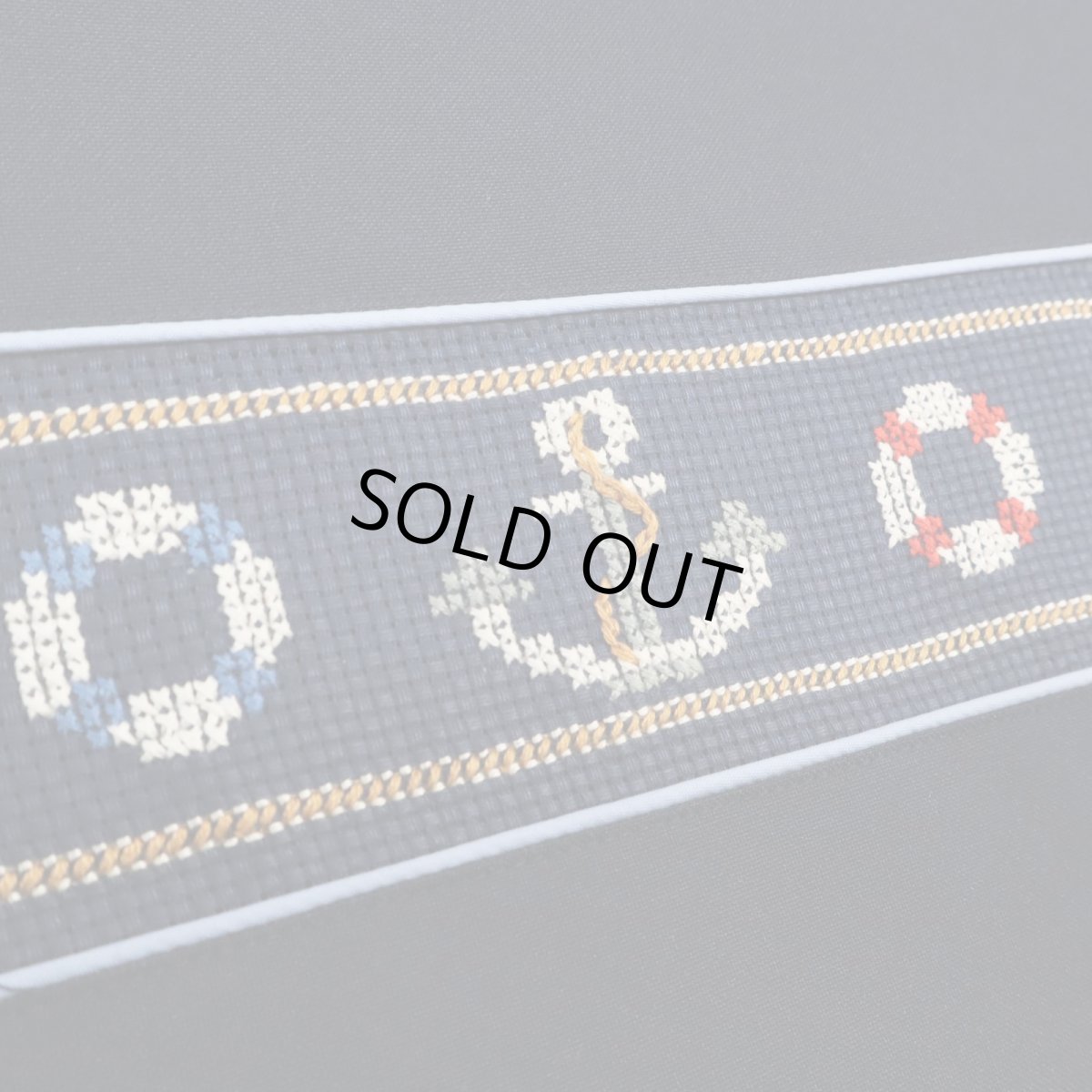 画像3: 75 ブック入れ(紺）　スモッキング刺繍 (3)