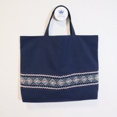 画像1: 展示見本61 V5撥水レッスンバッグ３型　紺 (1)