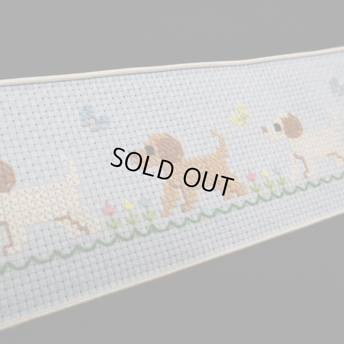 画像3: 74 ブック入れ(紺) スモッキング刺繍 (3)