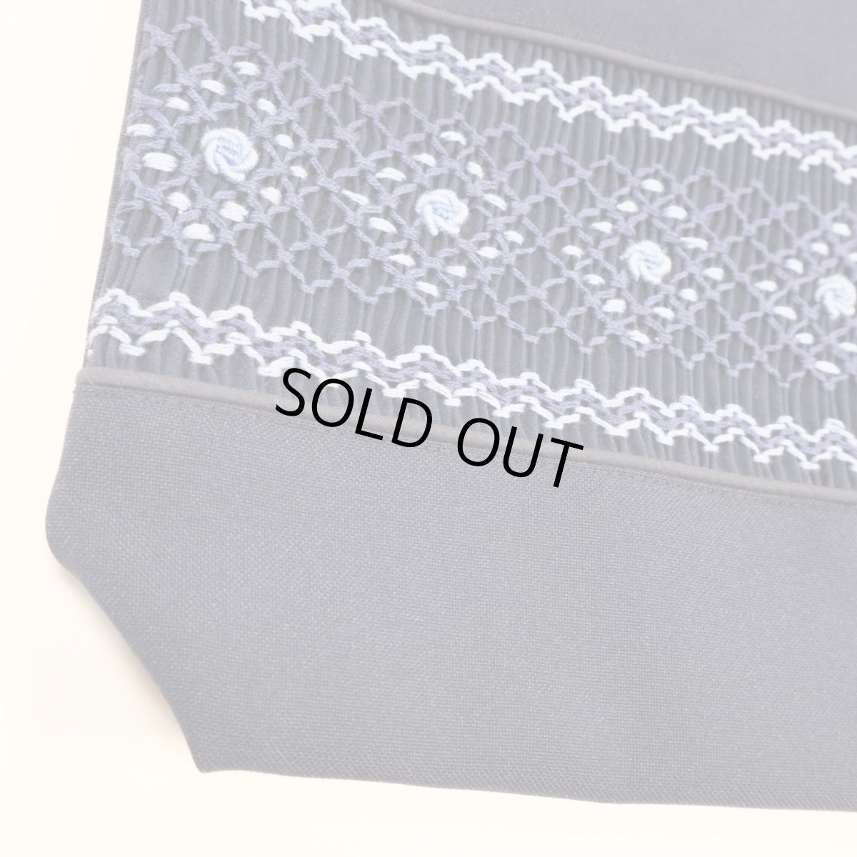 画像2: 展示見本89　V5撥水-シューズバッグ（1本持ち手）紺 (2)