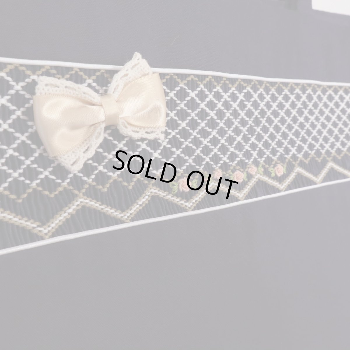 画像3: 77旧商品在庫処分  スモッキング刺繍-少し大きめレッスンバッグ (3)