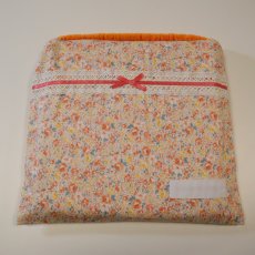 画像1: 見本品　キンダークッションカバー (花柄） (1)
