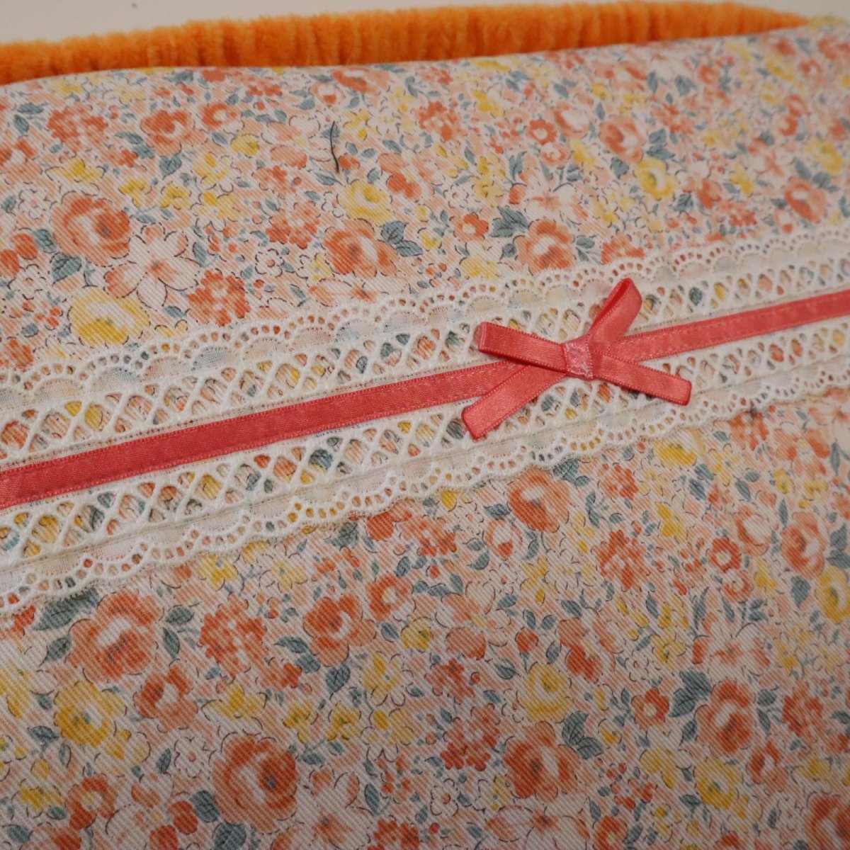 画像3: 見本品 キンダークッションカバー (花柄) (3)