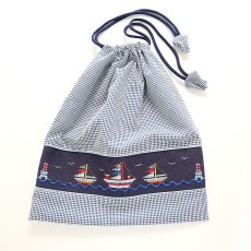 画像1: 体操服入れ(巾着袋） 横30×縦35 (1)