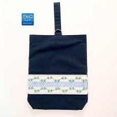 画像1: 撥水-シューズバッグ（1本持ち手）22×27×５ (1)