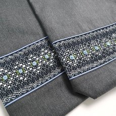 画像3: レッスンバッグ＋シューズバッグset　(水色パイピング） (3)
