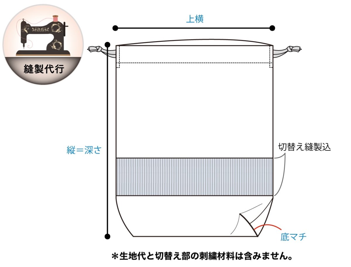 画像1: 縫製代行（巾着袋/体操服入れお弁当袋など） (1)